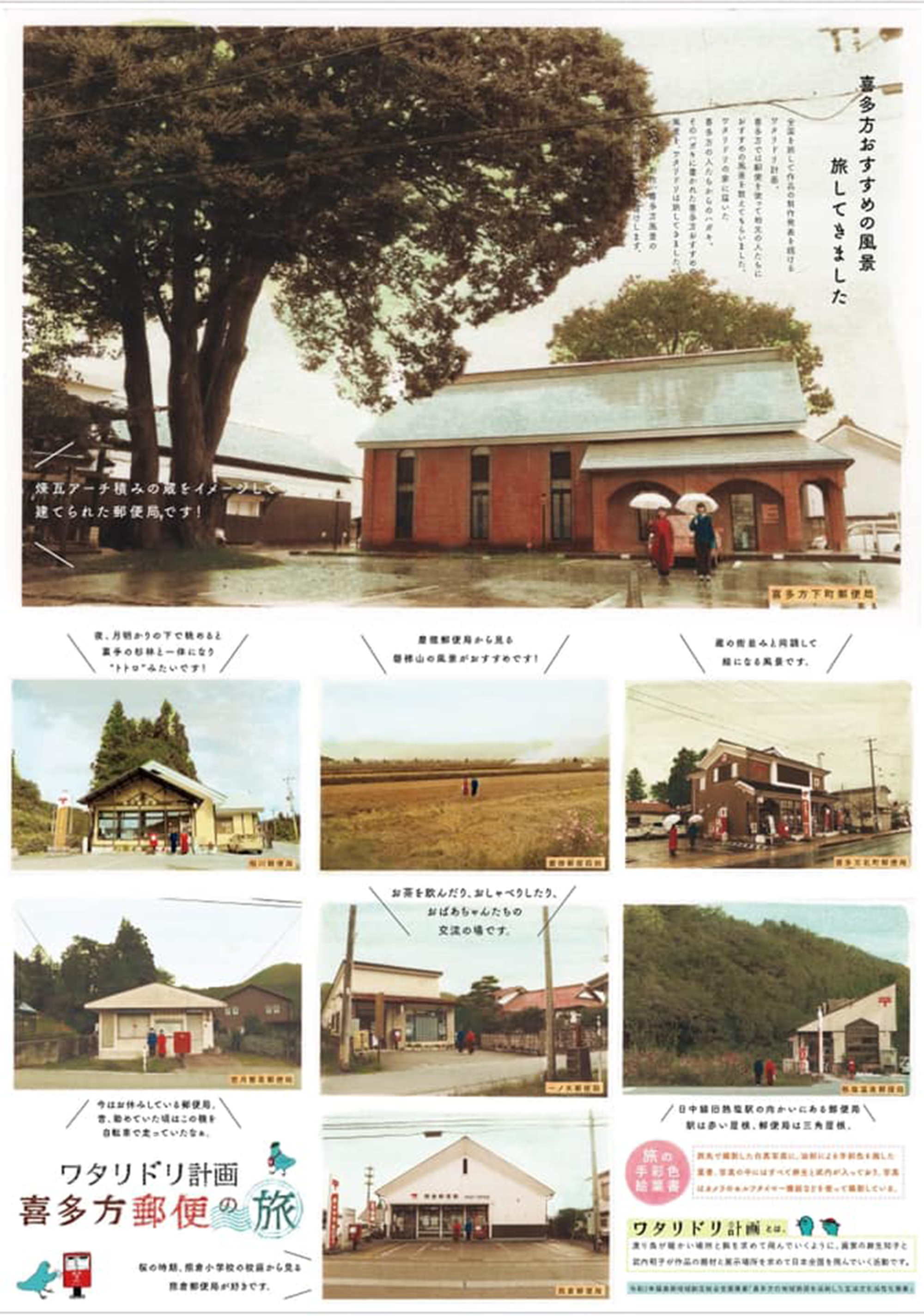 喜多方郵便の旅ポスター